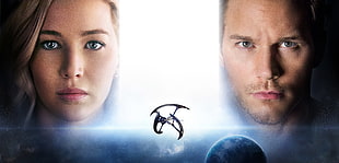 Jennifer Lawrence and Chris Pratt movie poster HD wallpaper