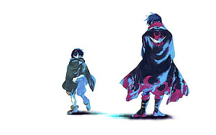 two male anime characters, Tengen Toppa Gurren Lagann, Simon, Kamina HD wallpaper