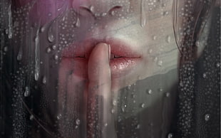 person's lips, women, mouths, Evniki HD wallpaper