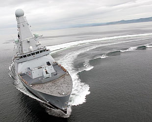 gray battleship, military, navy, ship, vehicle HD wallpaper