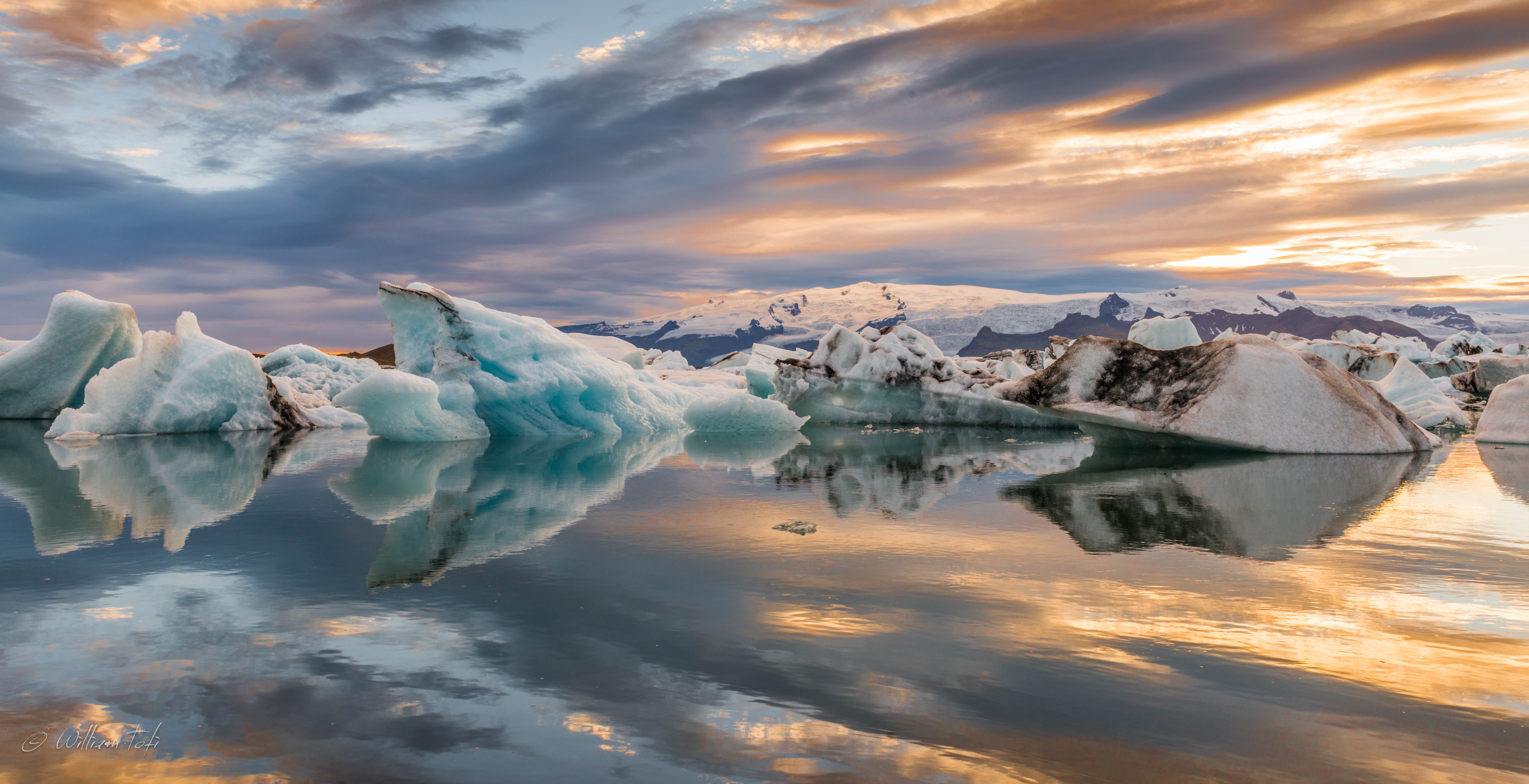body of water,  Jokulsarlon, iceberg, reflection, landscape