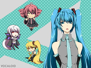 Vocaloid characters HD wallpaper