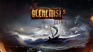 Acchemist's Cetter wallpaper, The Alchemist's Letter, sea, storm, boat