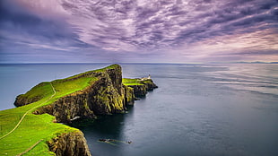 ocean water, landscape, nature, cliff, sea HD wallpaper