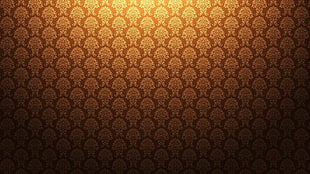 brown and beige damask wallpaper