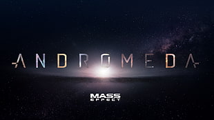 Andromeda Mass Effect text overlay, Mass Effect, Mass Effect: Andromeda HD wallpaper