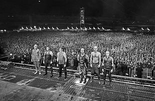 six members boy band, Rammstein, metal band, concerts, Till Lindemann
