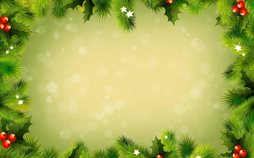 Christmas Themed frame wallpaper HD wallpaper