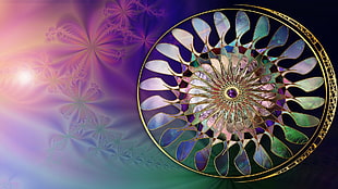 Circle,  Leaves,  Pattern,  Paint
