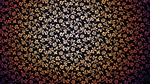 black and beige floral textile