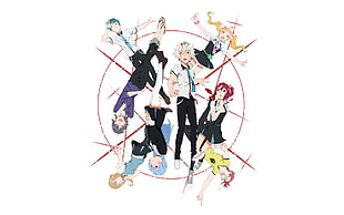 anime characters, Kiznaiver, Takashiro Chidori, Niiyama Niko, Tenga Hajime HD wallpaper