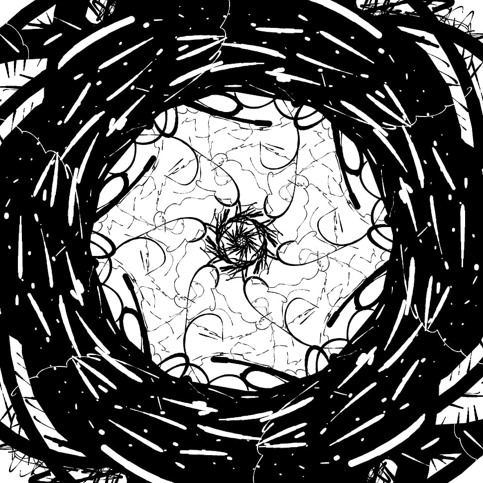 black digital wallpaper, pattern HD wallpaper