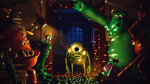 Monster Incorporated movie still, Monsters, Inc., creature HD wallpaper