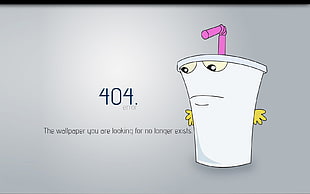 404 cartoon cup illustration HD wallpaper