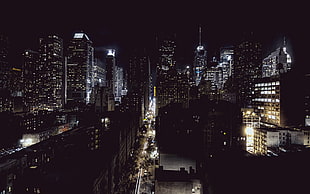 city landscape during night time, cityscape, night