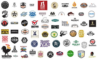 assorted logos, beer, logo