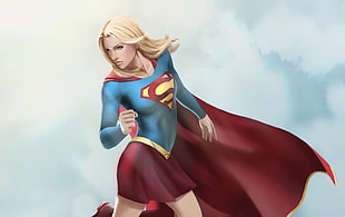 Super Girl illustration HD wallpaper