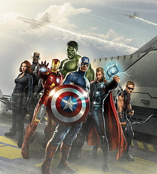 The Avengers digital wallpaper