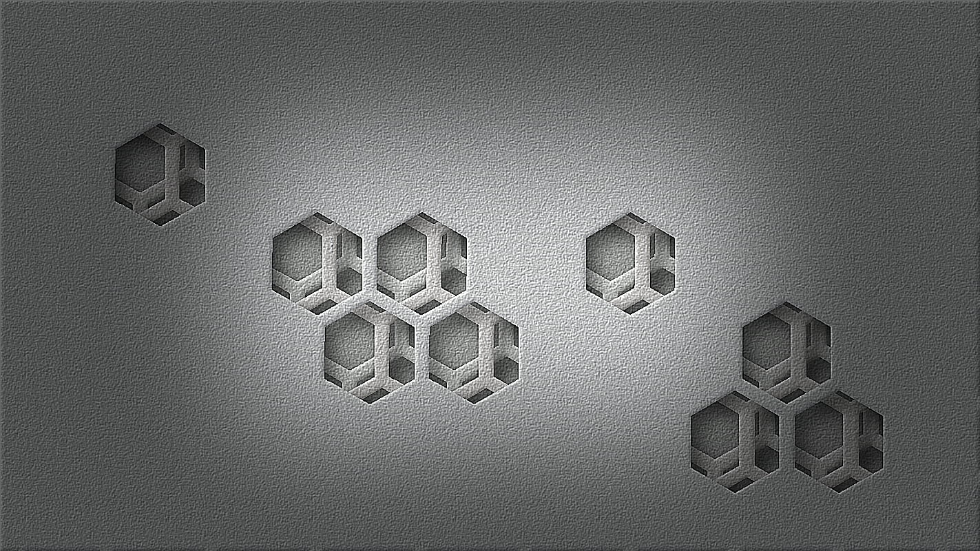 hexagon decor, abstract, geometry