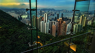 city buildings, Hong Kong, building, cityscape HD wallpaper