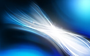 white and blue 3D wall paper