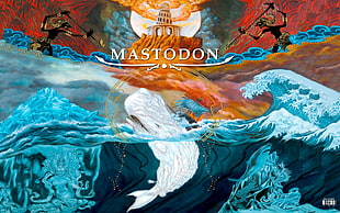 Mastodon painting, Mastodon, leviathan, fantasy art
