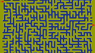 blue and green maze game, mazes, optical illusion, labyrinth