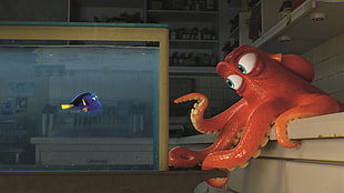 Finding Nemo with octupus scene HD wallpaper