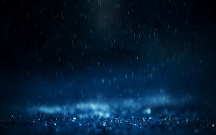 simple, rain, water, blue