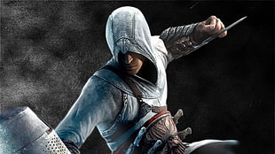 Assassin's Creed poster, Assassin's Creed, Altaïr Ibn-La'Ahad, video games