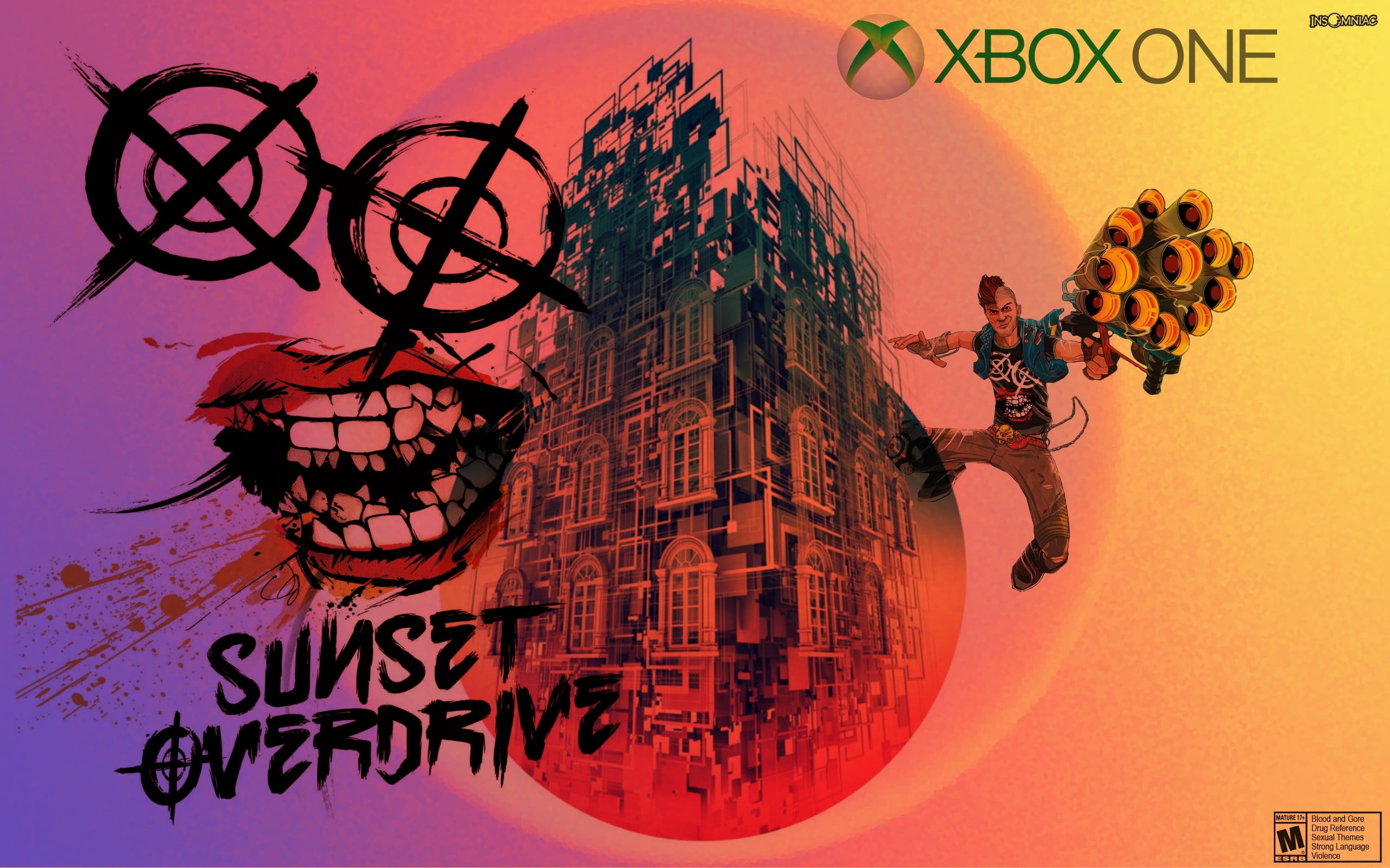 Sunset Overdrive, Sunset Overdrive poster, Sunset Overdrive postcard,  poster, postcard, print, Insomniac, xbox, video game, gamer, gaymers