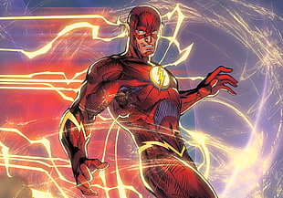 The Flash digital wallpaper, Flash, superhero, DC Comics
