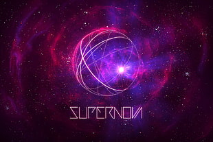 Supernova logo, supernova, TylerCreatesWorlds, space, typography HD wallpaper