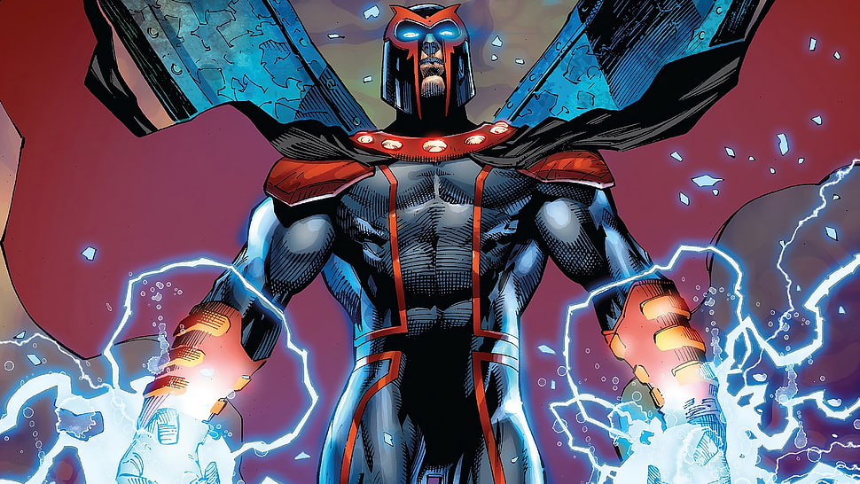 DC Comics Magneto illustration, Marvel Comics, Magneto HD wallpaper