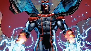 DC Comics Magneto illustration, Marvel Comics, Magneto HD wallpaper