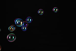 bubbles illustration HD wallpaper