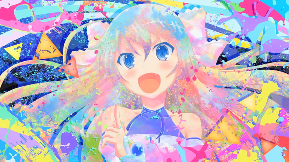 female anime character wallpaper, Invaders of Rokujouma, anime, anime girls, colorful HD wallpaper