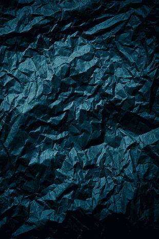 blue textile, Paper, Texture, Crumpled