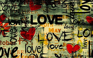 Love artwork, graffiti, typography, love, heart