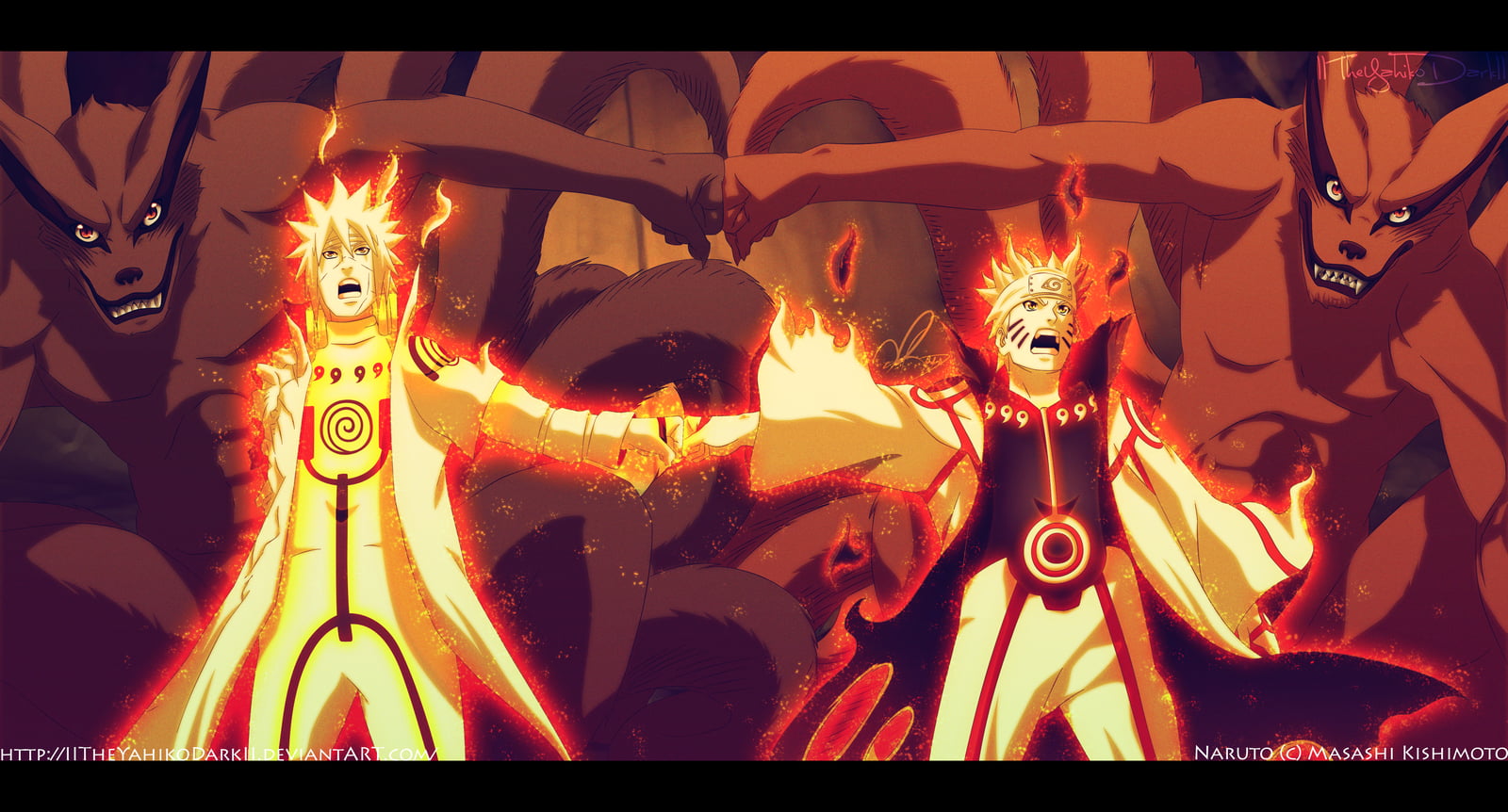 Uzumaki Minato and Uzumaki Naruto illustration HD ...