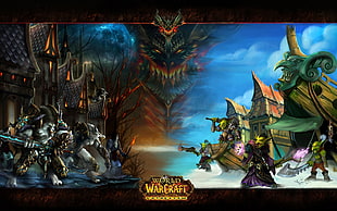 World Warcraft digital wallpaper,  World of Warcraft, World of Warcraft: Cataclysm, Deathwing