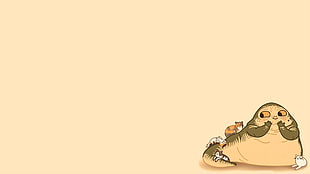 white cat illustration, Star Wars, minimalism, animals