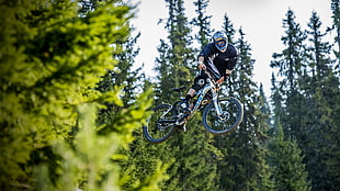 bike stunt digital wallpaper, sport , bicycle
