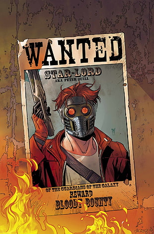 Wanted Star-Lord poster, Star Lord, Wanted, Guardians of the Galaxy