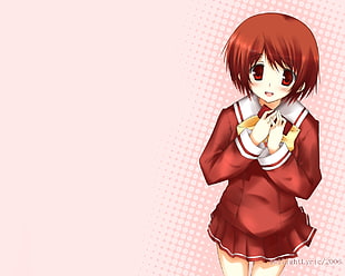 red haired female cartoon character HD wallpaper