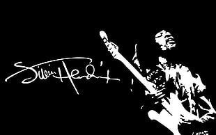 Jimmy Hendrix stencil illustration HD wallpaper