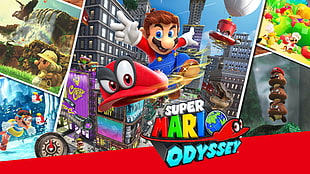 Super Mario Odyssey digital wallpaper