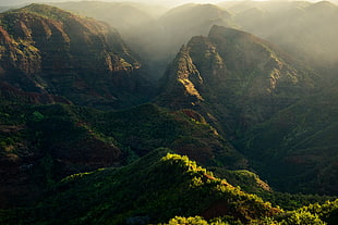 mountain, nature, landscape, green, mountains HD wallpaper