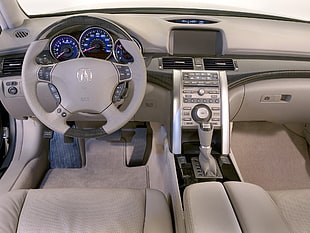 gray Acura car interior