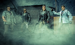 Arnold Schwarzenegger digital wallpaper, Terminator, toys HD wallpaper